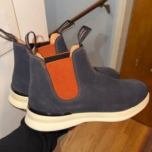 Blundstone Men's Charcoal and Rust Boots